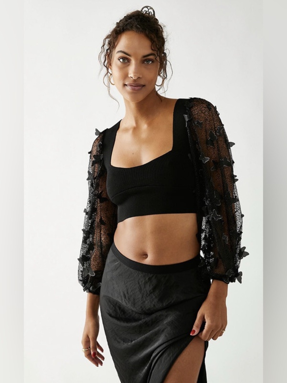 Free People flutter by crop top